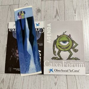 Pixar Pop Up Animation Exhibition UP Paradise Falls Bookmark Mike Monsters Book